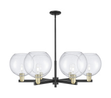 Innovations Lighting 716-6CR-BAB-G124-10 - Athens - 6 Light - 40 inch - Black Antique Brass - Stem hung - Chandelier