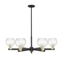 Innovations Lighting 716-6CR-BAB-G124-6 - Athens - 6 Light - 36 inch - Black Antique Brass - Stem hung - Chandelier