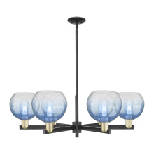Innovations Lighting 716-6CR-BAB-G483-8SB - Brookhaven Globe - 6 Light - 24 inch - Black Antique Brass - Chandelier