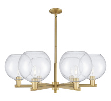 Innovations Lighting 716-6CR-BB-G124-10 - Athens - 6 Light - 40 inch - Brushed Brass - Stem hung - Chandelier