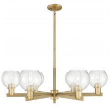 Innovations Lighting 716-6CR-BB-G124-6 - Athens - 6 Light - 36 inch - Brushed Brass - Stem hung - Chandelier