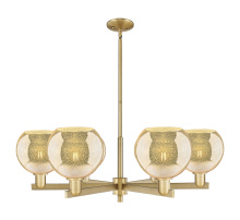 Innovations Lighting 716-6CR-BB-G128-8 - Athens - 6 Light - 38 inch - Brushed Brass - Stem hung - Chandelier