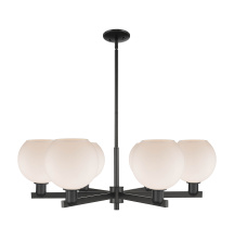 Innovations Lighting 716-6CR-BK-G121-8 - Athens - 6 Light - 38 inch - Matte Black - Stem hung - Chandelier