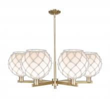 Innovations Lighting 716-6CR-CB-G121-10RW - Farmhouse Rope - 6 Light - 40 inch - Champagne Bronze - Stem hung - Chandelier