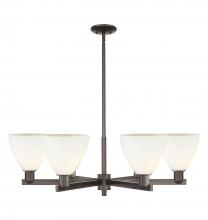Innovations Lighting 716-6CR-OB-GBD-751 - Bristol - 6 Light - 37 inch - Oil Rubbed Bronze - Stem hung - Chandelier