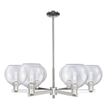 Innovations Lighting 716-6CR-PN-G124-8 - Athens - 6 Light - 38 inch - Polished Nickel - Stem hung - Chandelier