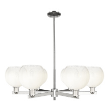 Innovations Lighting 716-6CR-PN-G483-8OP - Brookhaven Globe - 6 Light - 24 inch - Polished Nickel - Chandelier