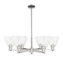 Innovations Lighting 716-6CR-PN-GBD-752 - Bristol - 6 Light - 37 inch - Polished Nickel - Stem hung - Chandelier