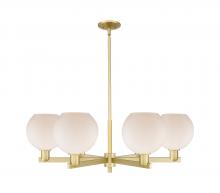 Innovations Lighting 716-6CR-SG-G121-8 - Athens - 6 Light - 38 inch - Satin Gold - Stem hung - Chandelier