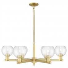 Innovations Lighting 716-6CR-SG-G122-6 - Athens - 6 Light - 36 inch - Satin Gold - Stem hung - Chandelier