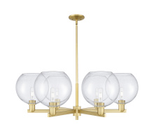 Innovations Lighting 716-6CR-SG-G124-10 - Athens - 6 Light - 40 inch - Satin Gold - Stem hung - Chandelier
