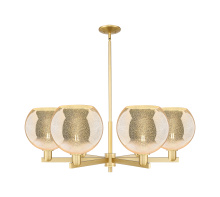 Innovations Lighting 716-6CR-SG-G128-10 - Athens - 6 Light - 40 inch - Satin Gold - Stem hung - Chandelier