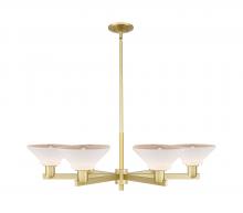 Innovations Lighting 716-6CR-SG-G131 - Orwell - 6 Light - 38 inch - Satin Gold - Stem hung - Chandelier