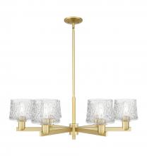 Innovations Lighting 716-6CR-SG-G402 - Niagara - 6 Light - 36 inch - Satin Gold - Stem hung - Chandelier