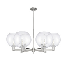 Innovations Lighting 716-6CR-SN-G122-10 - Athens - 6 Light - 40 inch - Satin Nickel - Stem hung - Chandelier