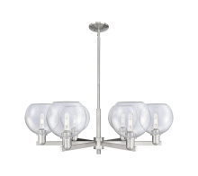 Innovations Lighting 716-6CR-SN-G124-8 - Athens - 6 Light - 38 inch - Satin Nickel - Stem hung - Chandelier
