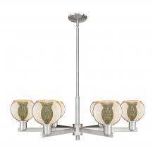 Innovations Lighting 716-6CR-SN-G128-6 - Athens - 6 Light - 36 inch - Satin Nickel - Stem hung - Chandelier