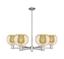 Innovations Lighting 716-6CR-SN-G128-8 - Athens - 6 Light - 38 inch - Satin Nickel - Stem hung - Chandelier