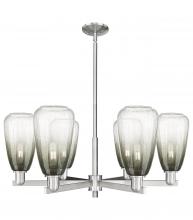 Innovations Lighting 716-6CR-SN-G480-6SL - Brookhaven Almond - 6 Light - 24 inch - Satin Nickel - Chandelier