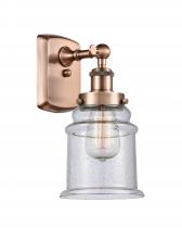 Innovations Lighting 916-1W-AC-G184 - Canton - 1 Light - 6 inch - Antique Copper - Sconce