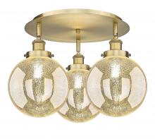 Innovations Lighting 916-3C-BB-G208-8 - Beacon - 3 Light - 20 inch - Brushed Brass - Semi-Flush Mount