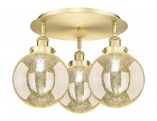 Innovations Lighting 916-3C-SG-G208-8 - Beacon - 3 Light - 20 inch - Satin Gold - Semi-Flush Mount