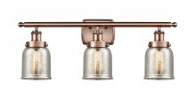 Innovations Lighting 916-3W-AC-G58 - Bell - 3 Light - 26 inch - Antique Copper - Bath Vanity Light