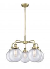 Innovations Lighting 916-5CR-AB-G204-8 - Beacon - 5 Light - 27 inch - Antique Brass - Chandelier