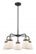 Innovations Lighting 916-5CR-BAB-G61 - Cone - 5 Light - 25 inch - Black Antique Brass - Chandelier