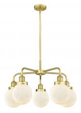 Innovations Lighting 916-5CR-SG-G201-6 - Beacon - 5 Light - 25 inch - Satin Gold - Chandelier