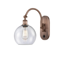 Innovations Lighting 918-1W-AC-G124-8 - Athens - 1 Light - 8 inch - Antique Copper - Sconce
