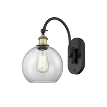 Innovations Lighting 918-1W-BAB-G122-8 - Athens - 1 Light - 8 inch - Black Antique Brass - Sconce