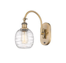 Innovations Lighting 918-1W-BB-G1013 - Belfast - 1 Light - 6 inch - Brushed Brass - Sconce
