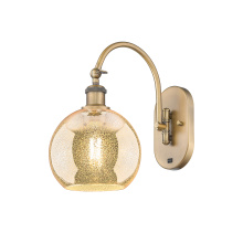 Innovations Lighting 918-1W-BB-G128-8 - Athens - 1 Light - 8 inch - Brushed Brass - Sconce