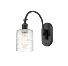 Innovations Lighting 918-1W-BK-G1113 - Cobbleskill - 1 Light - 5 inch - Matte Black - Sconce