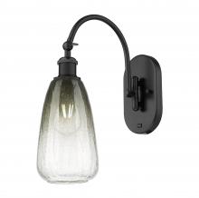 Innovations Lighting 918-1W-BK-G480-6SL - Brookhaven Almond - 1 Light - 6 inch - Matte Black - Sconce