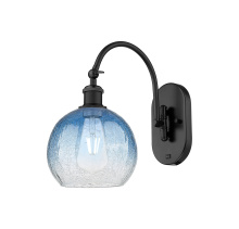 Innovations Lighting 918-1W-BK-G483-8SB - Brookhaven Globe - 1 Light - 8 inch - Matte Black - Sconce