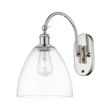 Innovations Lighting 918-1W-PN-GBD-92 - Bristol - 1 Light - 9 inch - Polished Nickel - Sconce