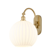 Innovations Lighting 918-1W-SG-G1217-12WV - White Venetian - 1 Light - 12 inch - Satin Gold - Sconce