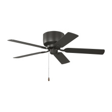 Generation Lighting 5LDH52BZ - Linden 52 Hugger Ceiling Fan in Bronze with Bronze / American Walnut Reversible Blades