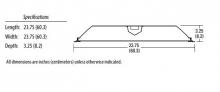 Acuity Brands 2GTL 2 40L GZ10 LP835 - Lensed LED Troffer, Two lamps, Nominal 4