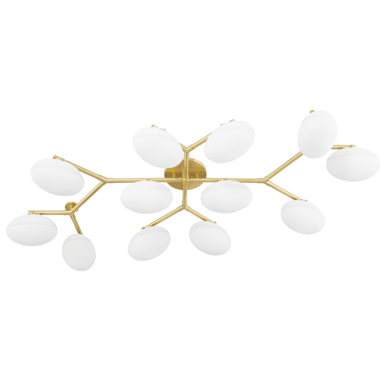 12 LIGHT SEMI FLUSH