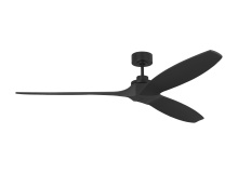 Visual Comfort & Co. Fan Collection 3CLNSM70MBK - Collins Smart 70 Ceiling Fan in Midnight Black with Midnight Black Blades