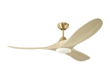 Visual Comfort & Co. Fan Collection 3MAVSM52BBSWWOD - Maverick Smart 52 LED - Burnished Brass
