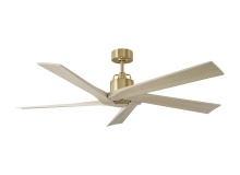 Visual Comfort & Co. Fan Collection 5ASPR56BBSWWO - Aspen 56 Ceiling Fan in Burnished Brass with Washed White Oak Blades