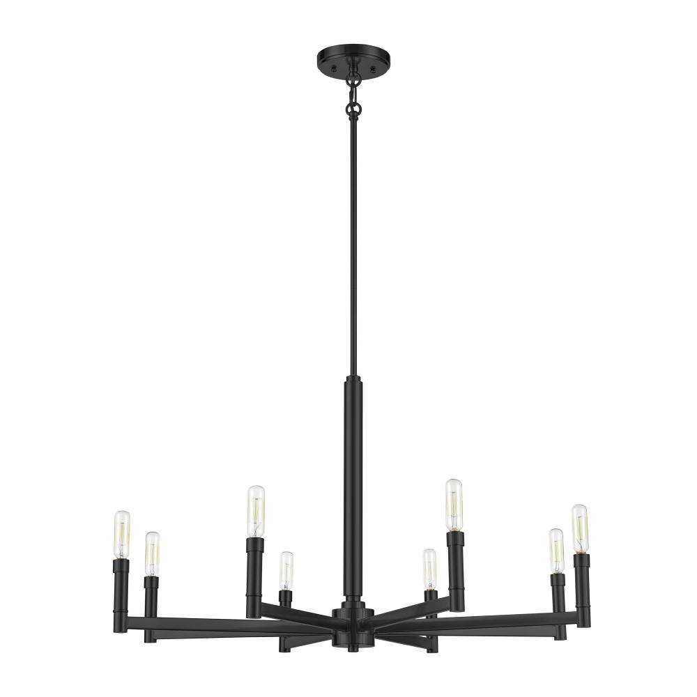 Daxley 8-Light Chandelier Ceiling Light Matte Black