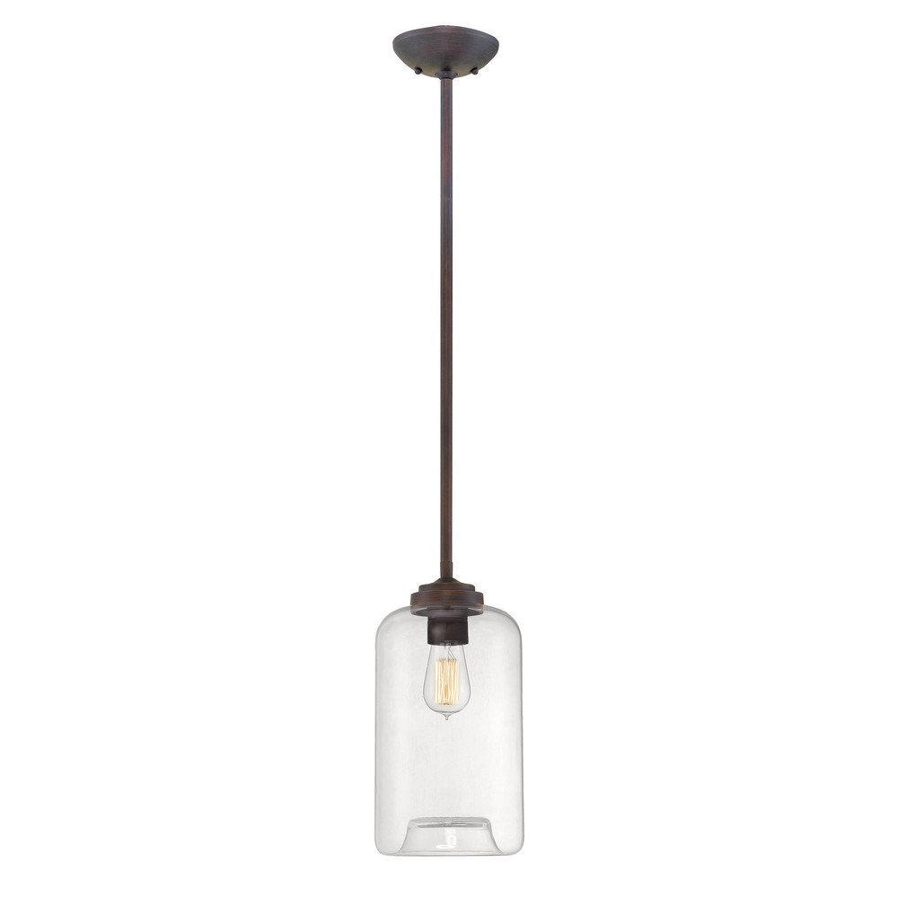 1-Light Pendant light Rubbed Bronze