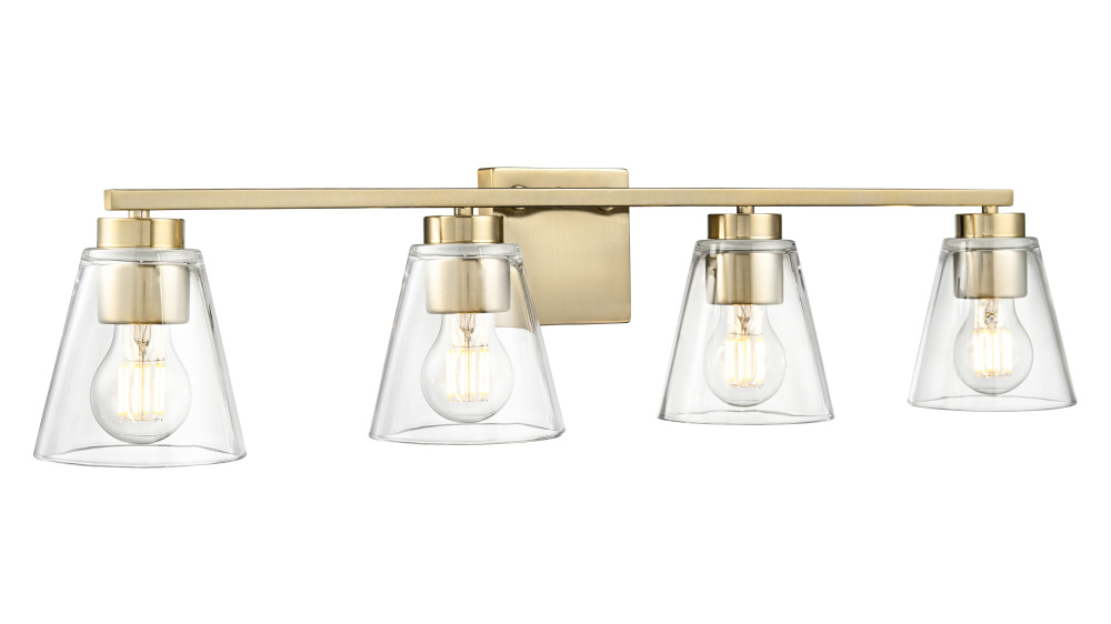 Strayhan 31" 4-Light Vanity - Modern Gold