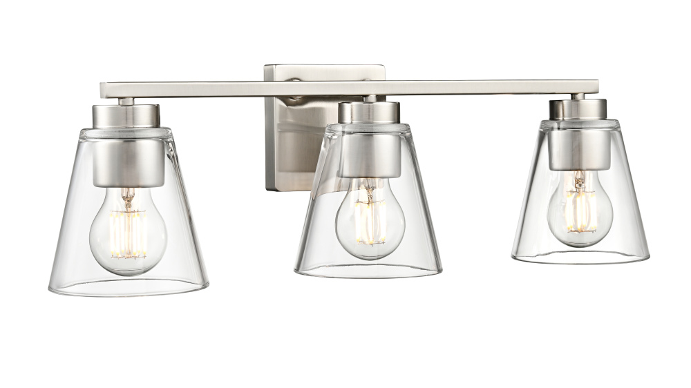 Strayhan 22" 3-Light Vanity - Brushed Nickel