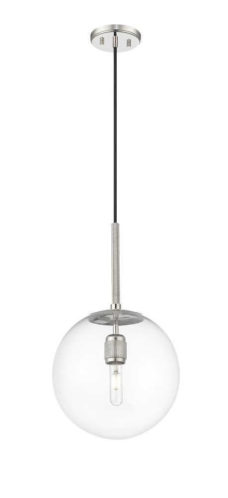 Kairo 12" Wide 1-Light Pendant - Polished Nickel